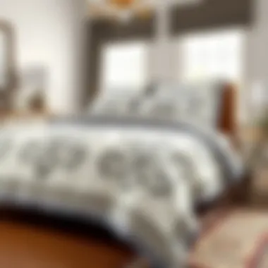 Elegant Twin Comforter Set Design Elegant twin comforter set with intricate patterns