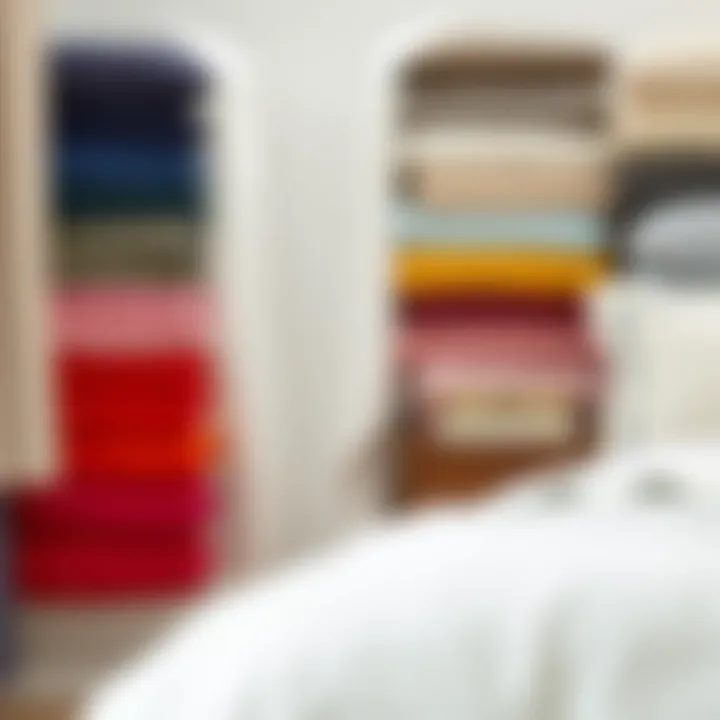 A variety of fabric swatches for comforters