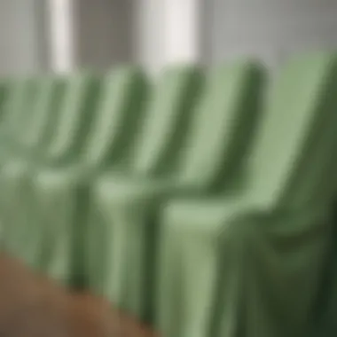 Variety of light green chair covers in different styles