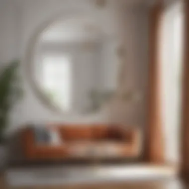 The Impact of Elegant Body Mirrors on Living Spaces Elegant body mirror reflecting a luxurious modern living room