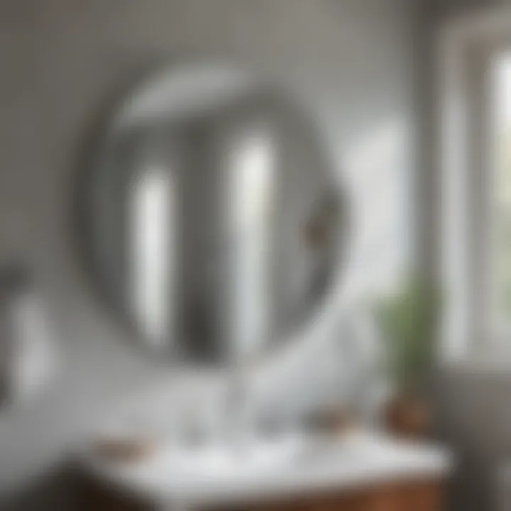 Maintenance tips for keeping a frameless bathroom mirror pristine