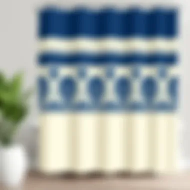 Notable Exploring the Aesthetic and Functional Qualities of Navy and Cream Shower Curtains Notable Exploring the Aesthetic and Functional Qualities of Navy and Cream Shower Curtains