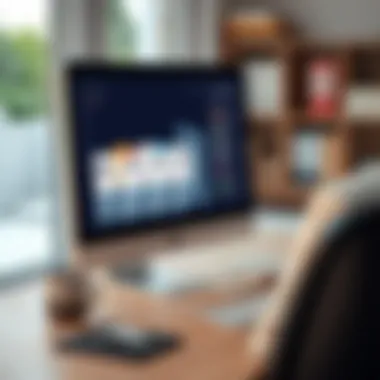 Digital document organization on a computer screen