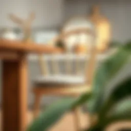 Elegant kitchen chair with a stylish pad