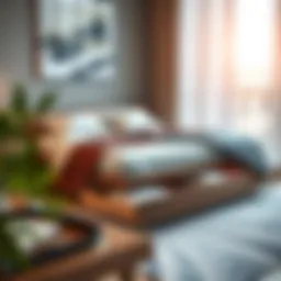 Elegant bed design with integrated drawers