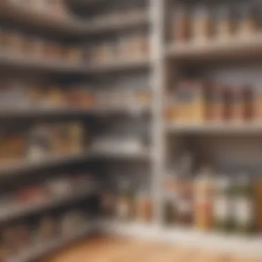 Transformative Organization: The Impact of Under Shelf Bins Before and after organization with under shelf bins in a pantry