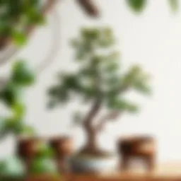 Diverse Ficus Bonsai Varieties