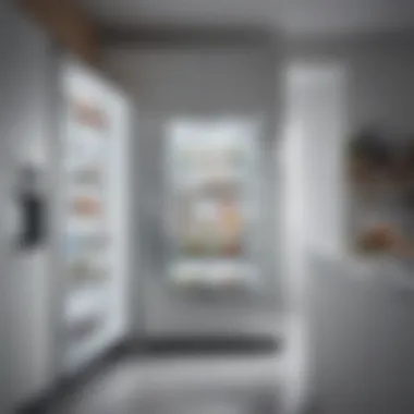 User-friendly control panel of a tall narrow refrigerator